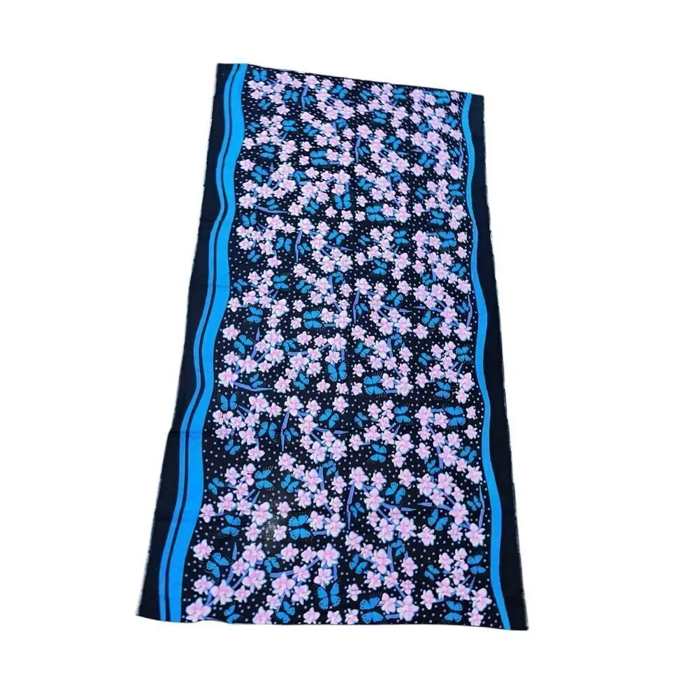 New With Tags floral Tropical-Print Wrap multicolored floral -print ruana wrap t